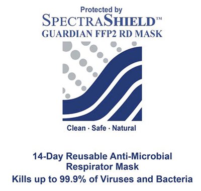 SpectraShield&trade; Guardian&trade; FFP2 RD Mask