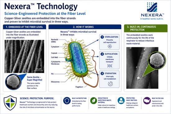 Nexera&trade; antimicrobial technology diagram (click to enlarge)